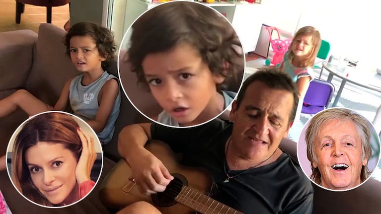 La fabulosa versión de Hey Jude de Benicio, el hijo de Vanina Escudero y Álvaro Navia: ¡su imponente voz como "Sir Paul"!