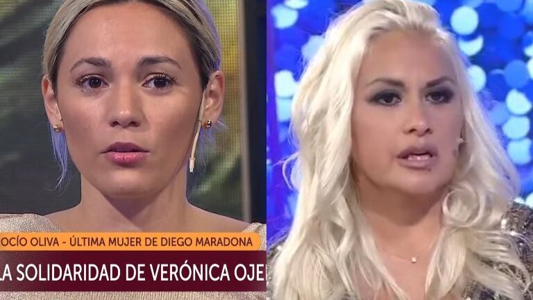 El inesperado gesto que recibió Rocío Oliva de Verónica Ojeda: "Se tendría que haber despedido de Diego en el velatorio”