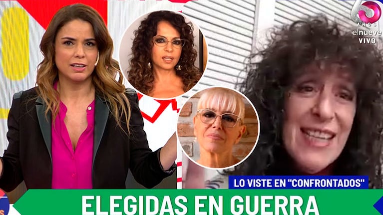 Tensa nota de Julia Zenko con Marina Calabró, incómoda con  los graph de Confrontados