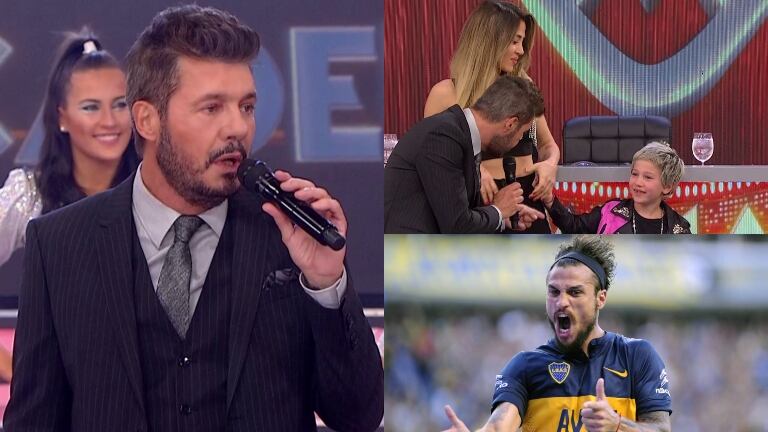 Jimena Barón y su hijo Momo fueron juntos a La Academia y Tinelli lanzó un reproche al aire ¡nombrando a Daniel Osvaldo!: "¿El papá lo hizo de Boca?