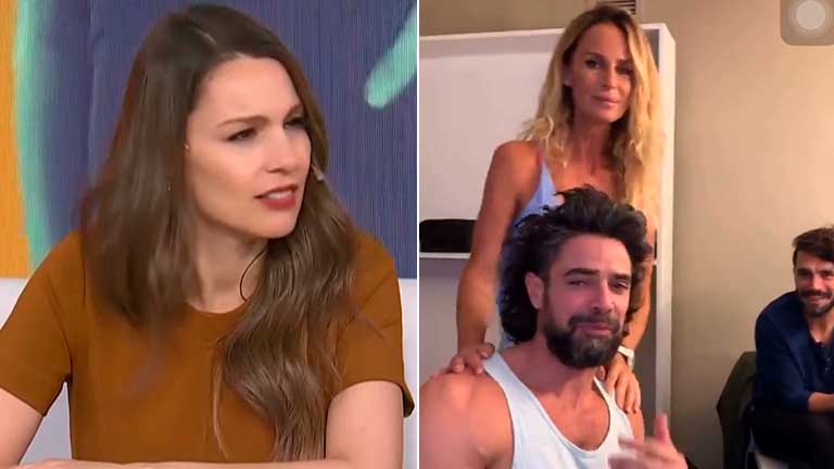 Pampita, suspicaz al hablar del video de Sabrina Rojas en el camarín de Luciano Castro