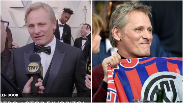 Viggo Mortensen sorprendió con su amuleto de la suerte de San Lorenzo en los premios Oscar 2019