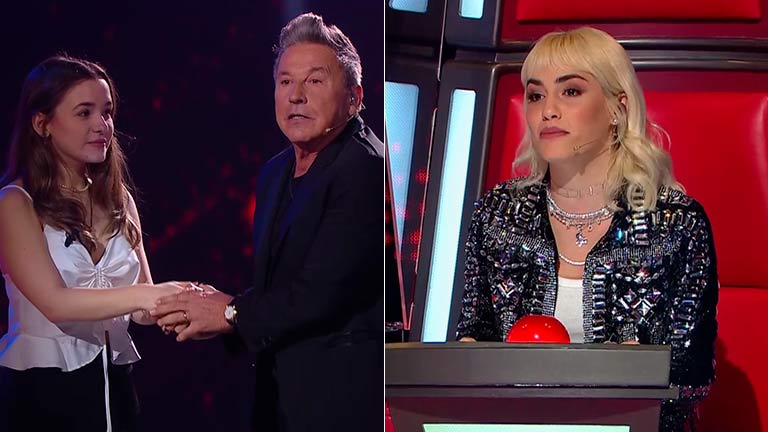 Lali Espósito se mostró muy molesta luego de que una participante de La Voz eligiera a Montaner