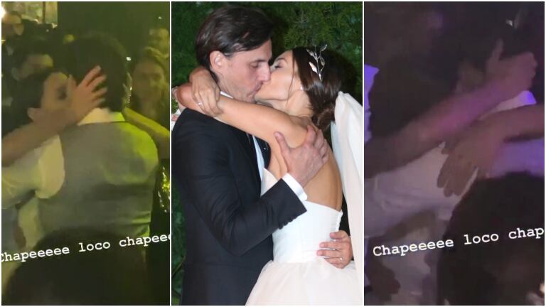 El beso súper apasionado de Pampita y Roberto García Moritán tras convertirse en marido y mujer