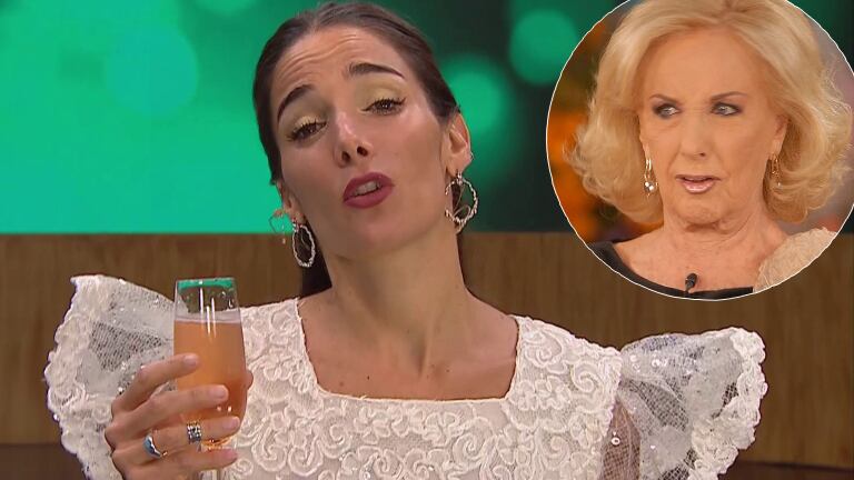 Juana Viale hizo un llamativo brindis en su despedida de Almorzando con Mirtha Legrand: "No quiero siete años de mal sexo"