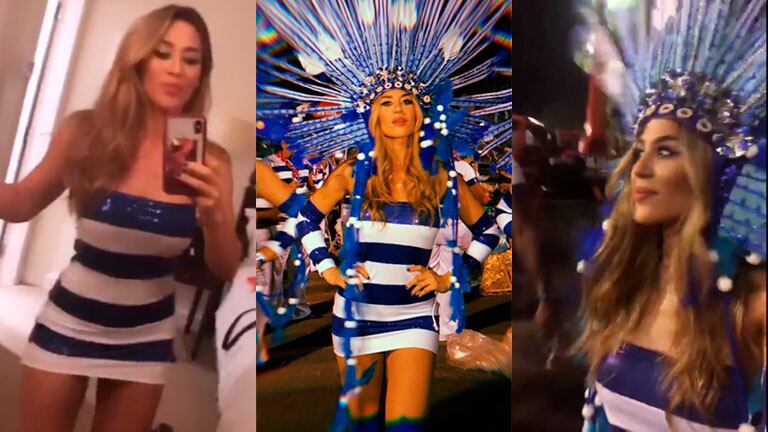 Jimena Barón brilló en el Carnaval de Río 