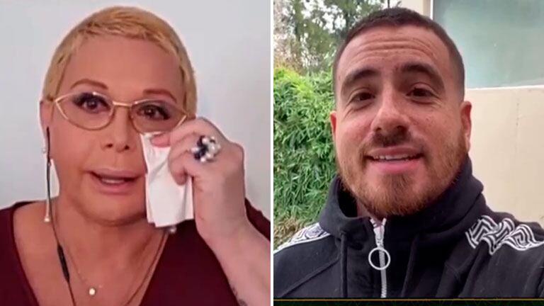 Carmen Barbieri se quebró al hablar de su reencuentro con Federico Bal, vidrio de por medio