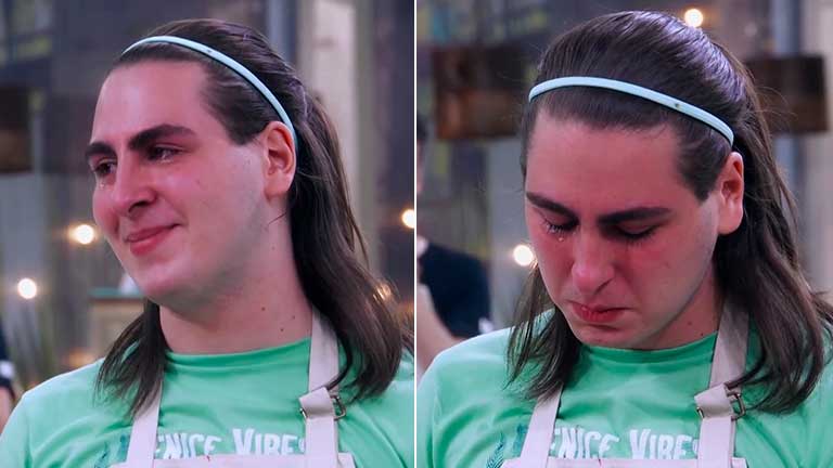 Gianlucca de despidió de Bake Off Argentina a pura lágrima