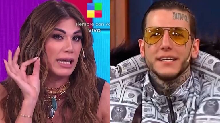 Flor de la Ve celebró la desvinculación de Alex Caniggia de Polémica en el bar:"¡A la casa! No tiene ganas de trabajar"