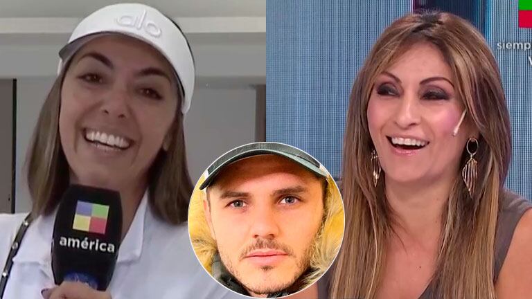 La reacción de Floppy Tesouro cuando Marcela Tauro le preguntó si Mauro Icardi quiso seducirla