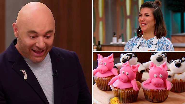 Andrea Rincón conquistó el paladar y el corazón de Martitegui con sus cupcakes de animalitos