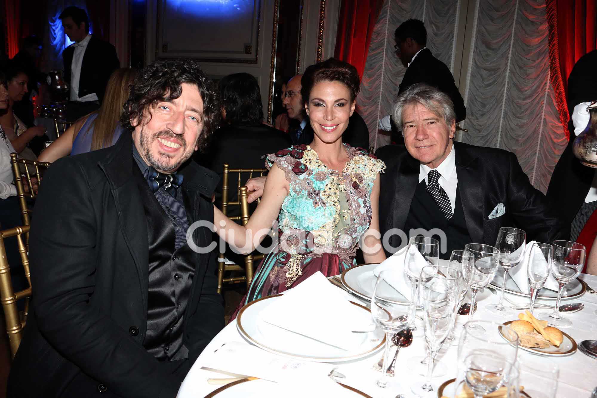 Huevo Muller, Rucci y Germán Krauss, en la gala de la Casa del teatro. (Foto: Movilpress)