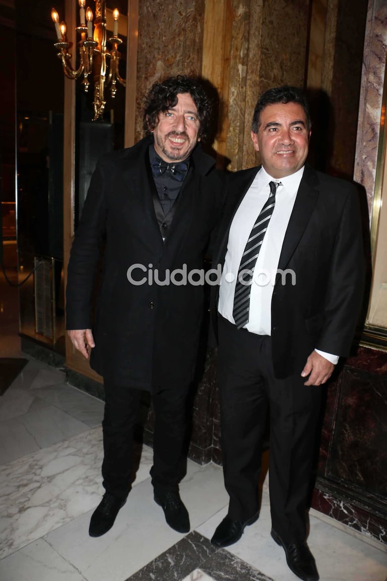 Huevo Muller y Diego Pérez, en la gala de la Casa del teatro. (Foto: Movilpress)