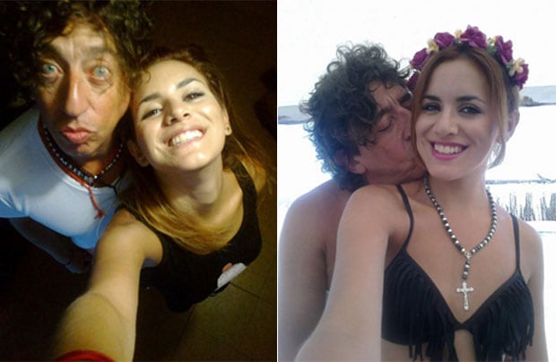 Huevo Müller y su novia Rochi. (Fotos: Twitter)