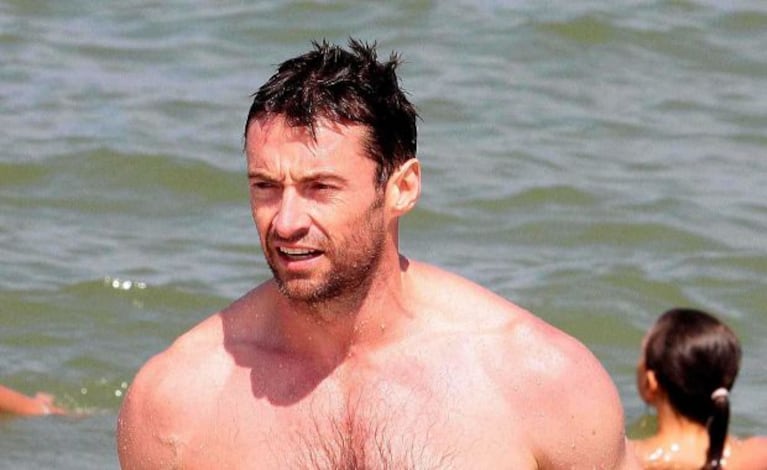 Hugh realizó actividades en el mar y jugó con sus hijos. (Fotos: Southern Press)