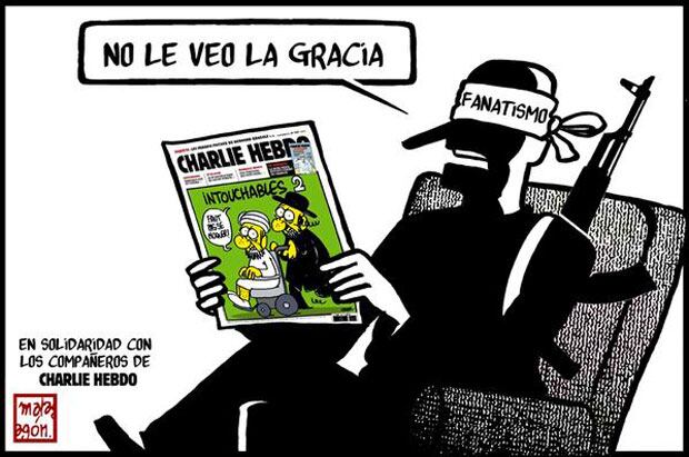 Humoristas gráficos de todo el mundo se solidarizaron tras el atentado terrorista contra el periódico francés Charlie Hebdo. 