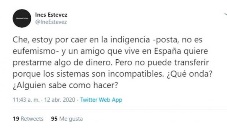 Inés Estévez contó que atraviesa graves problemas económicos: "Tengo niñas con discapacidad y la casa hipotecada; debo un montón de plata"