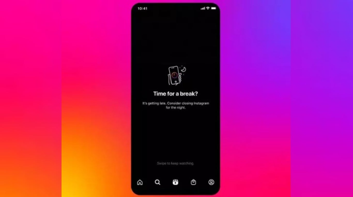 Instagram añade una notificación automática para que los adolescentes cierren la ‘app’ por la noche