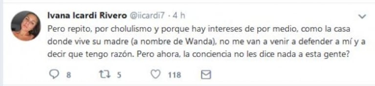 Ivana Icardi fulminó a su hermana Aldana tras festejar el cumple de Mauro: "Corten el cholulismo y falsedad"