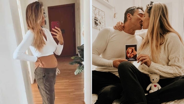 Ivana Icardi publicó su primera foto embarazada (Fotos: Instagram y Captura de Instagram Stories)