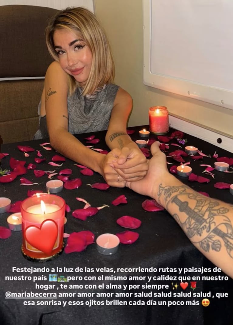 J Rei sorprendió a María en su cumple. Foto: IG | @j.reiii