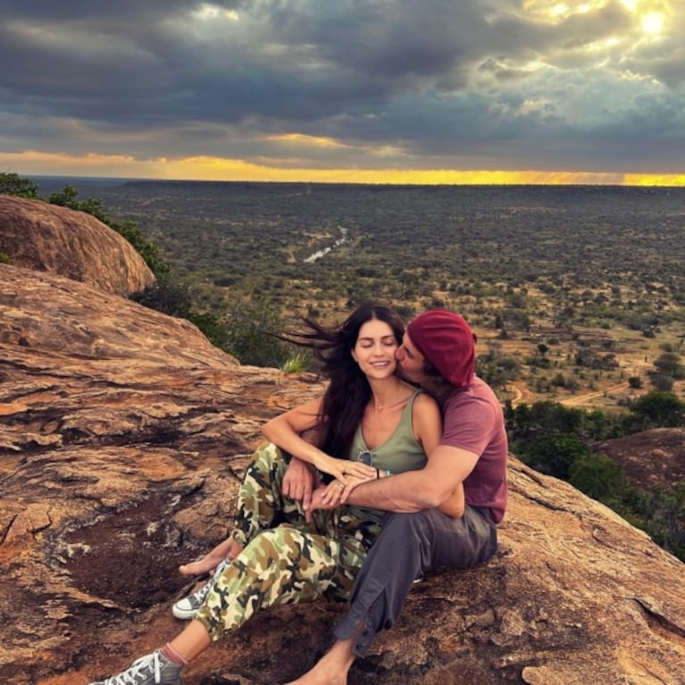 Jakob von Plessen sorprendió a Zaira Nara con un romántico mensaje, con fotos inéditas de su viaje por África