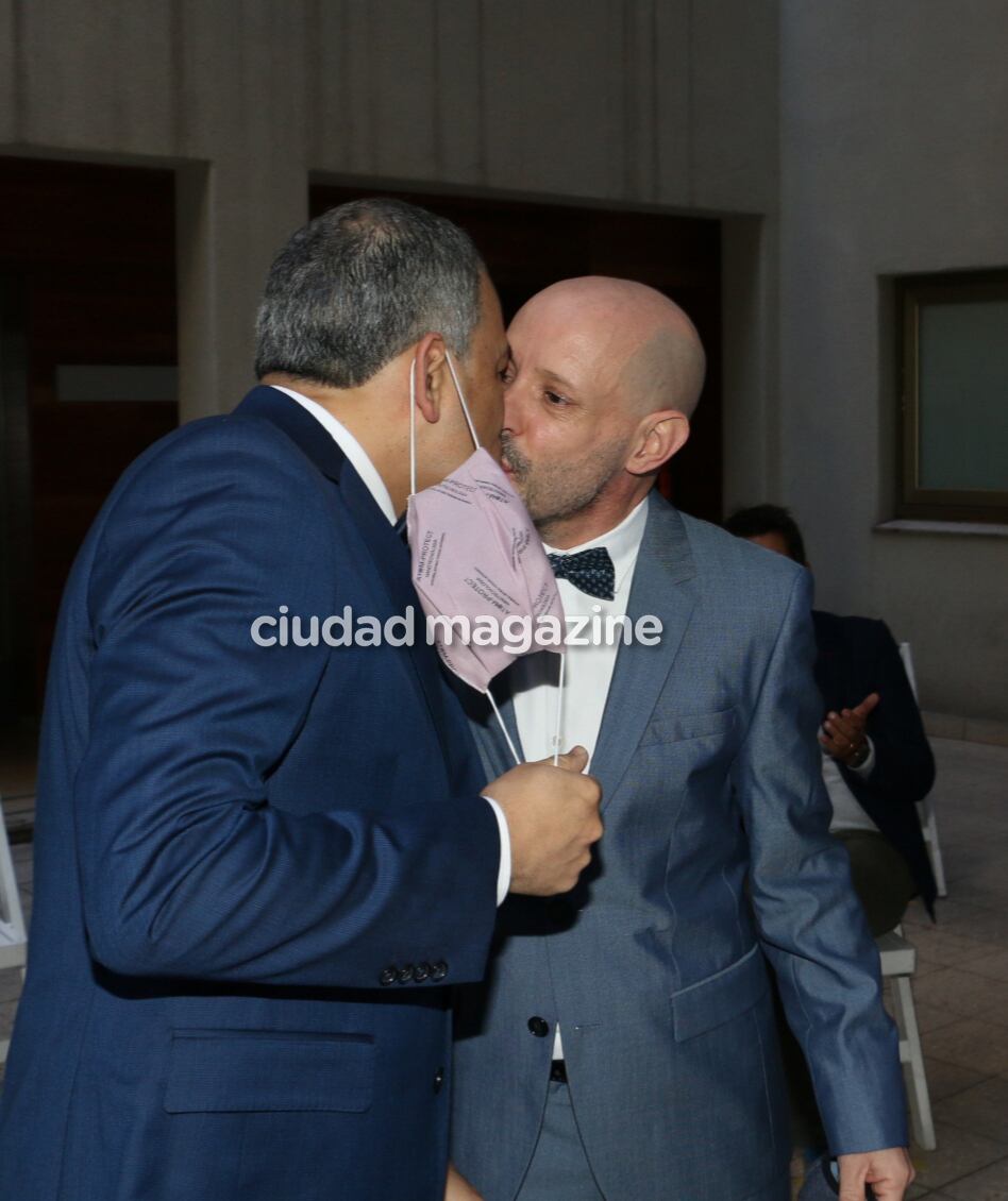 Javier Fabracci dio el "sí" con su pareja después de 15 años juntos. Fotos: Movilpress