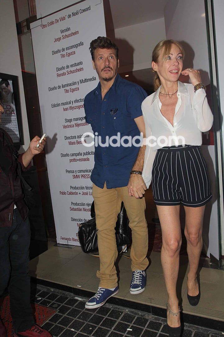 Javier Malosetti fue a ver a Inés Estévez al teatro. (Foto: Movilpress)