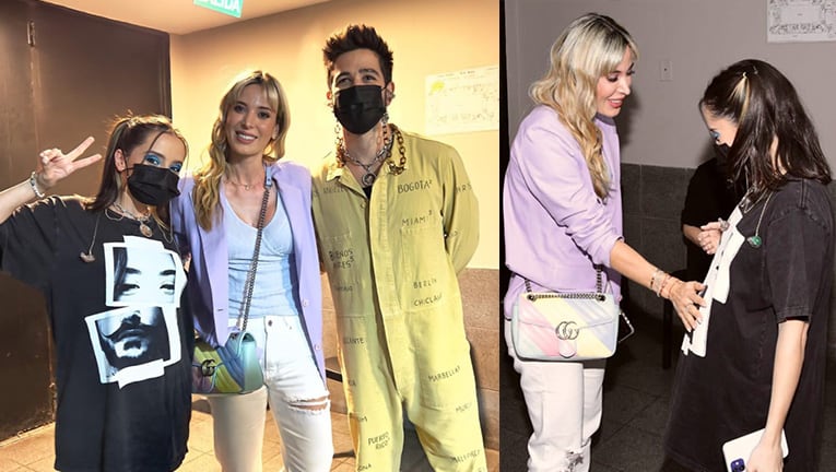 Jésica Cirio compartió tiernas fotos junto a Evaluna Montaner y Camilo Echeverry tras su show.