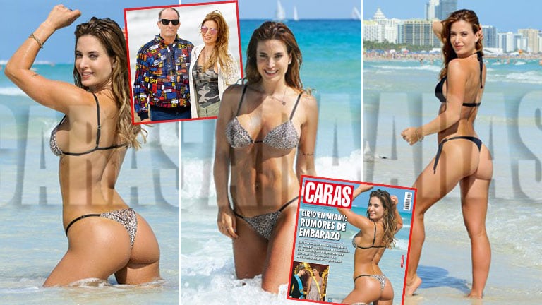 Jésica Cirio contó que está "haciendo los deberes" para agrandar la familia con Martín Insaurralde (Fotos: revista Caras)