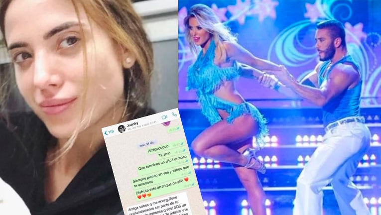 Jésica Cirio mostró su último chat con Juan Carlos Acosta, el bailarín de ShowMatch que fue hallado sin vida: Me enorgullece ser parte de tu vida