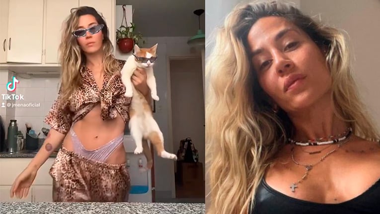 Jimena Barón causó furor con su primer video de TikTok con su gato Torino.