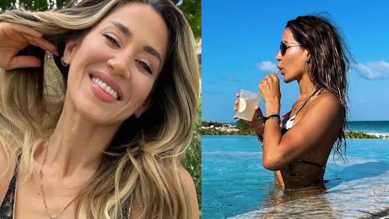 Jimena Barón compartió jugadas fotos en bikini desde su hotel en México.