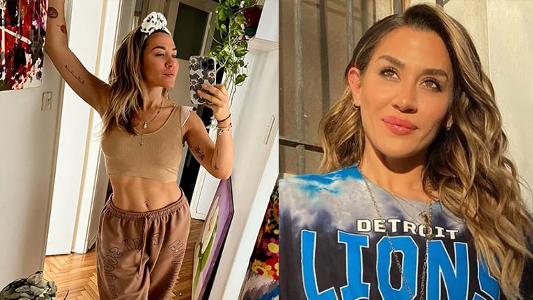 Jimena Barón compartió jugadas fotos en su casa, en plena limpieza facial.