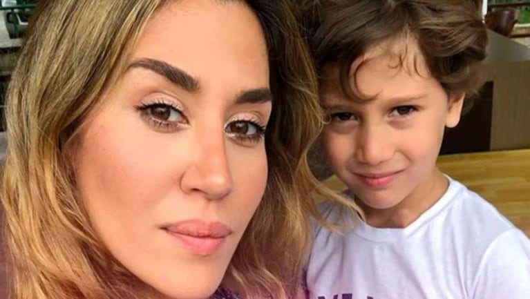 Jimena Barón compartió su dulce videollamada con Momo desde Miami.