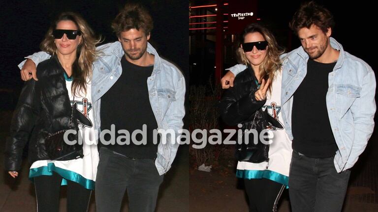 Jimena Barón con su novio, Matías Palleiro, en la noche porteña (Fotos: Movilpress)