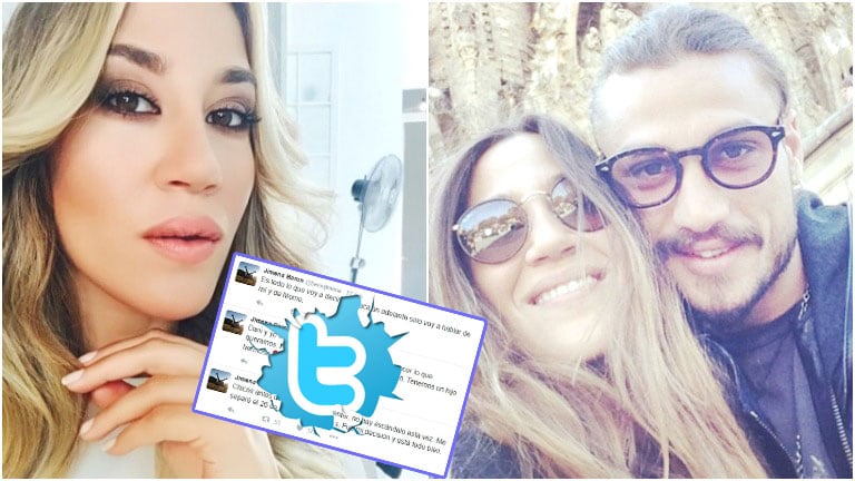 Jimena Barón confirmó su separación de Daniel Osvaldo en Twitter (Fotos: Web)