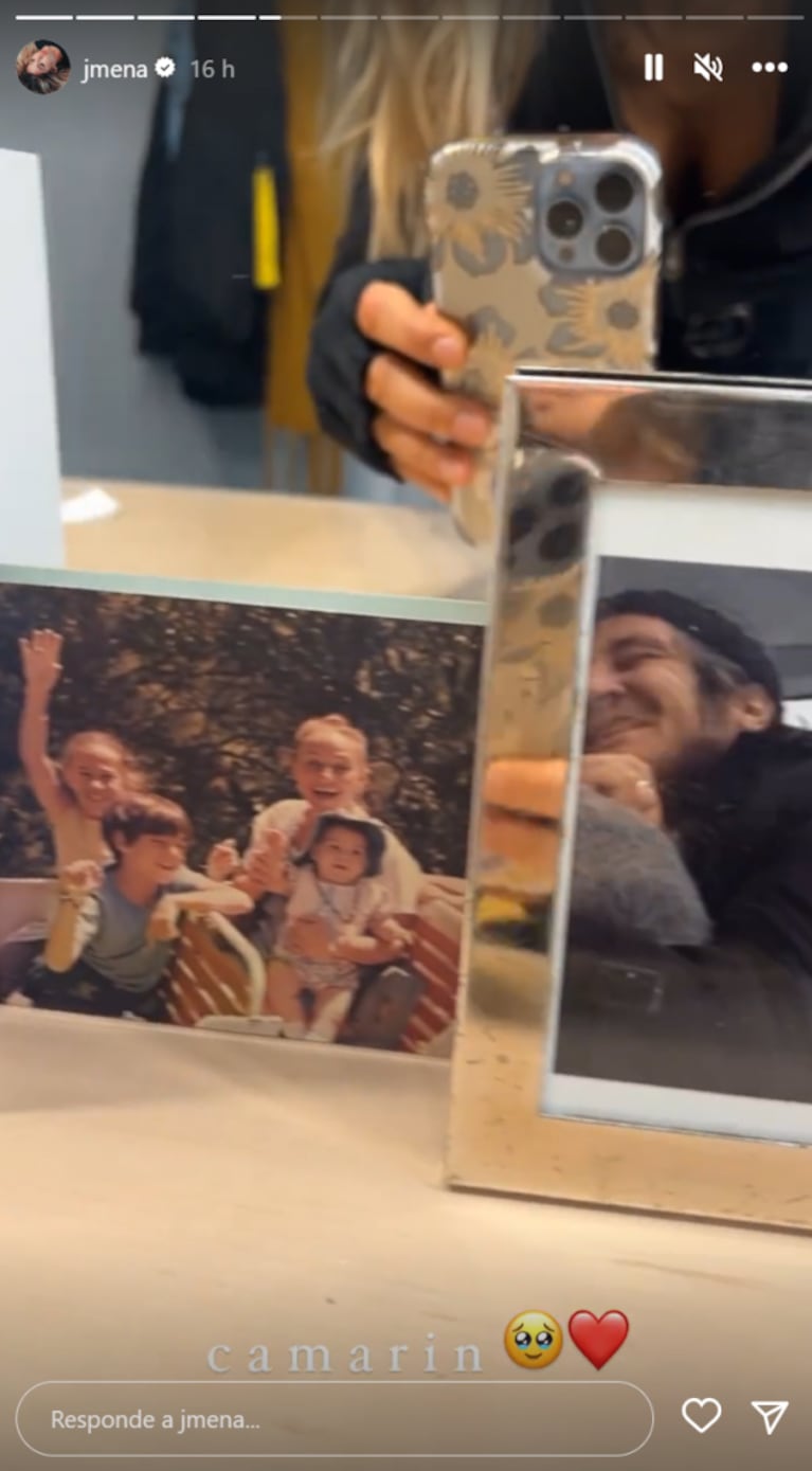 Jimena Barón conmovió a sus fans al mostrar las inéditas fotos familiares con las que decoró su camarín
