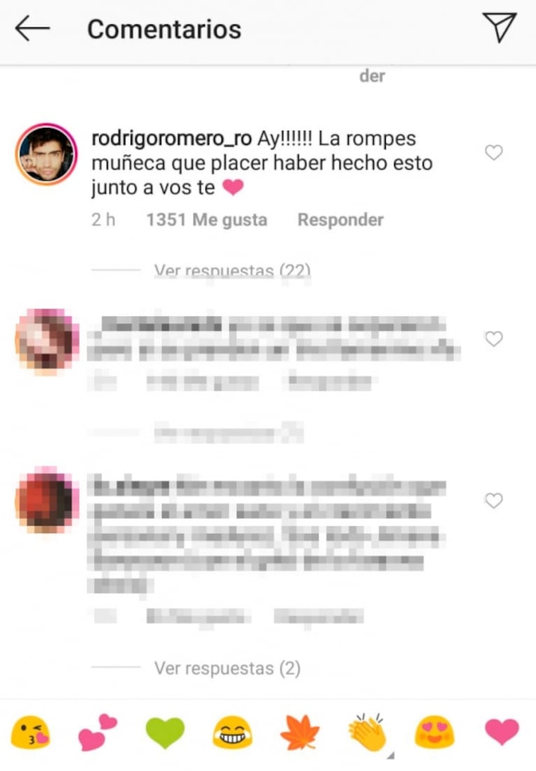 Jimena Barón, foto y mensaje buena onda a su ex: "Todo mi amor a Rodrigo, que hizo un trabajo de otro planeta"