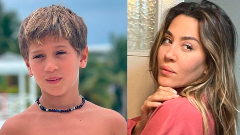 Jimena Barón mostró a su hijo Momo cocinando por primera vez y se atajó.