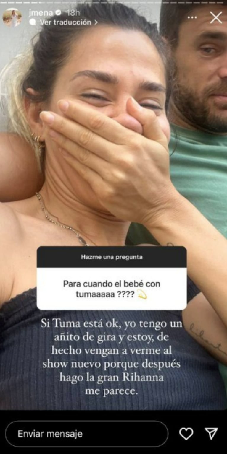 Jimena Barón quiere tener un hijo con Matías Palleiro y ya puso fecha para iniciar la búsqueda: "Si él está ok, yo estoy"