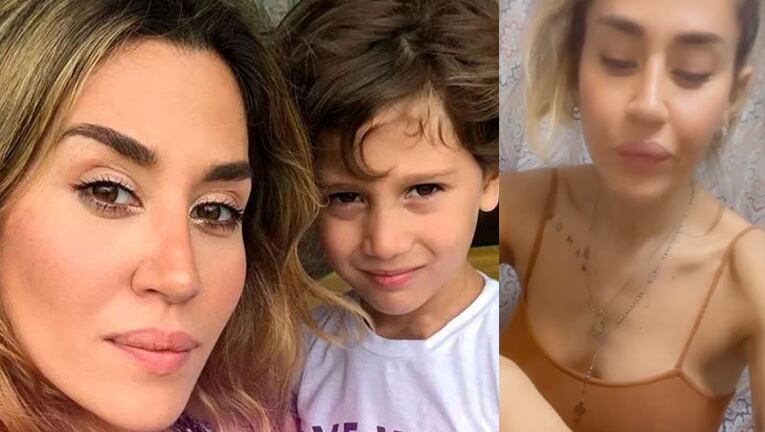 Jimena Barón reveló el tierno pedido de su hijo Momo cada vez que se va a bañar.