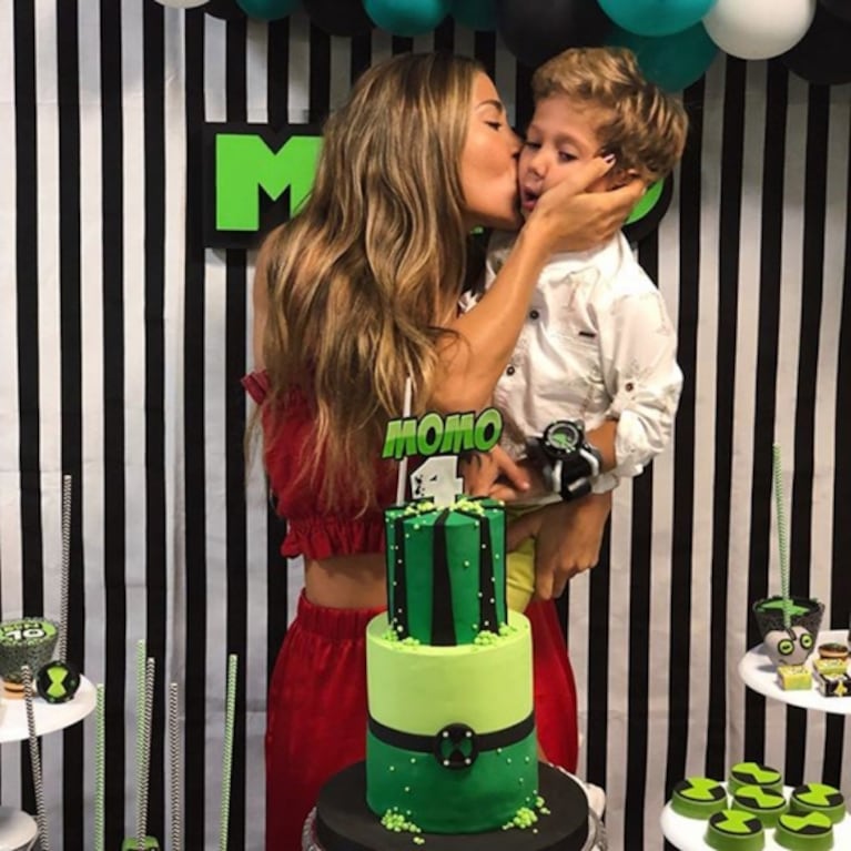 Jimena Barón y el súper festejo de cumple de su hijo: ambientación de Ben 10 y un candy bar impresionante