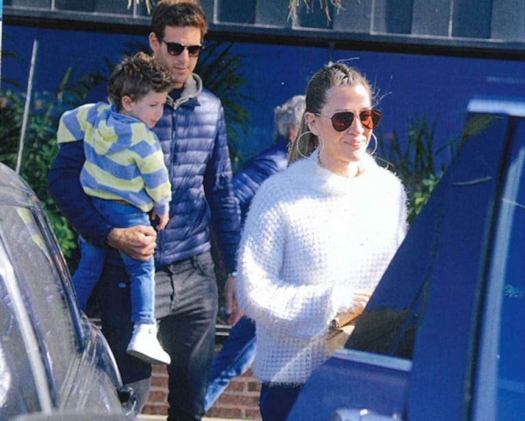 Jimena Barón y Juan Martín Del Potro, enamorados junto al pequeño Morrison 