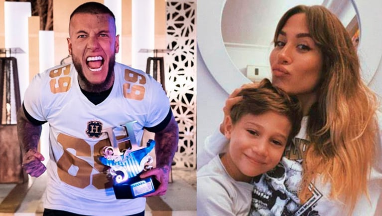 Jimena Barón y su hijo Momo se declararon fans de Alex Caniggia y celebraron su triunfo en El Hotel de los Famosos.