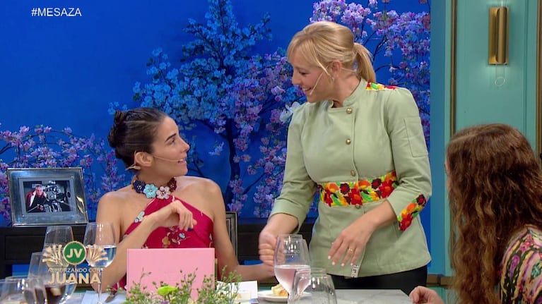 Jimena Monteverde y Juana Viale en Almorzando con Juana (Foto: captura de eltrece)