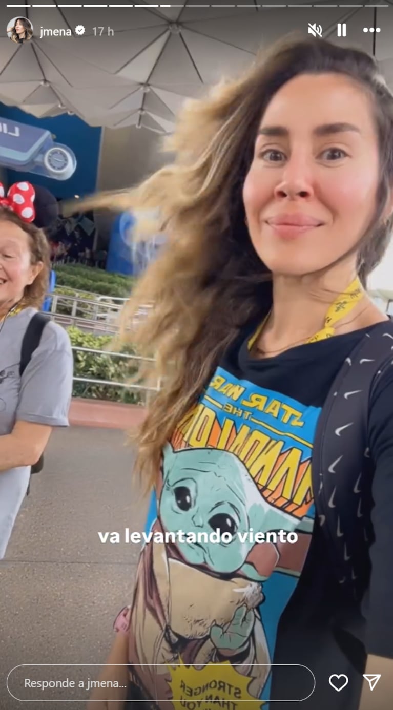 Jimena se enteró del huracán Milton en plenas vacaciones.