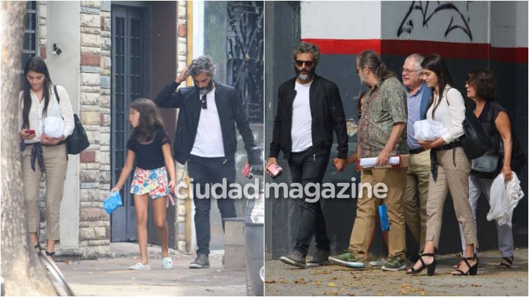  Joaquín Furriel y Eva de Dominici, en familia en el Domingo de Pascua. Foto: Movilpress