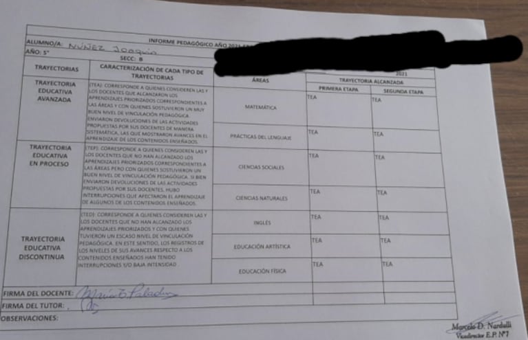 Joaquín Nahuel, el nene que hace tortas, compartió su boletín escolar: "Pasé a sexto con las mejores notas"