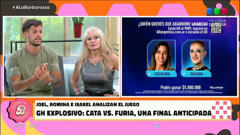 Joel Ojeda de Gran Hermano 2023 hizo un picante comentario por lo bajo sobre Furia y se escuchó clarito